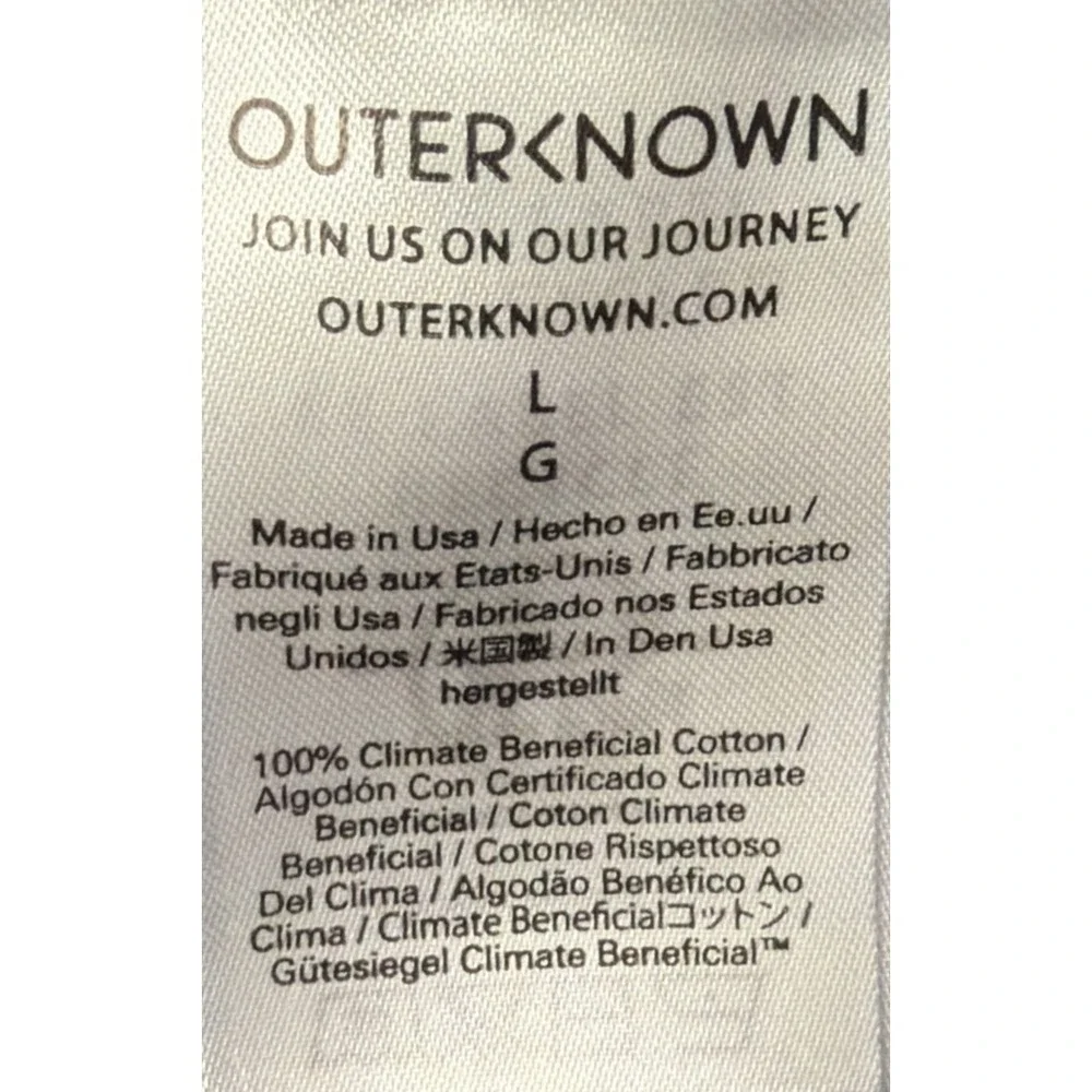 Outerknown Sweatshirt Mens Large Gray The California Series Crewneck Pullover